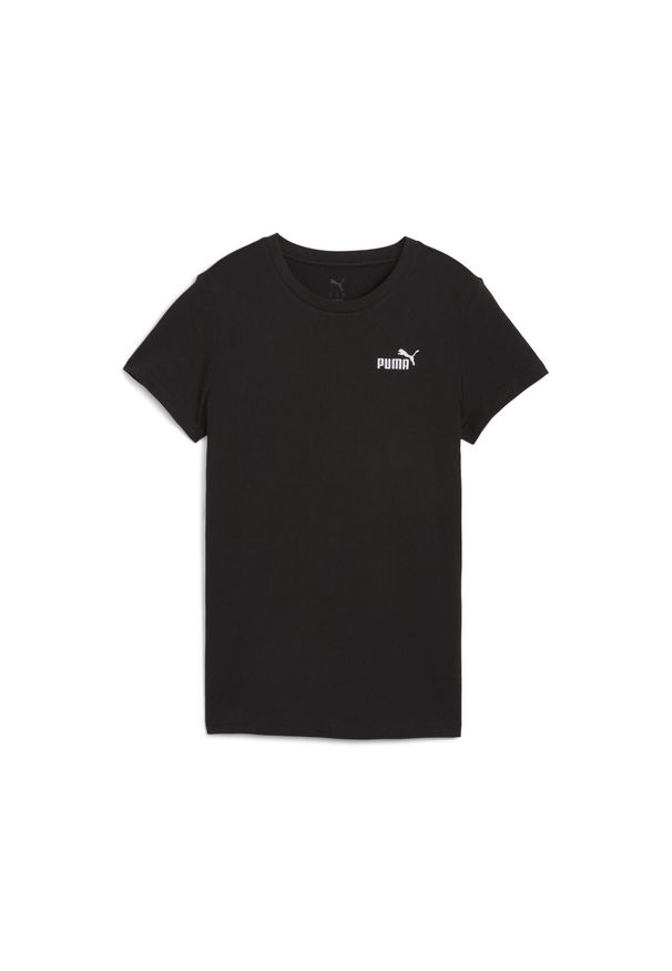 Puma - Damska koszulka z małym logo No. 1 ESS PUMA. Kolor: czarny. Sport: bieganie