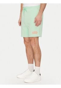 GAP - Gap Szorty sportowe 703989-01 Zielony Regular Fit. Kolor: zielony. Materiał: bawełna. Styl: sportowy