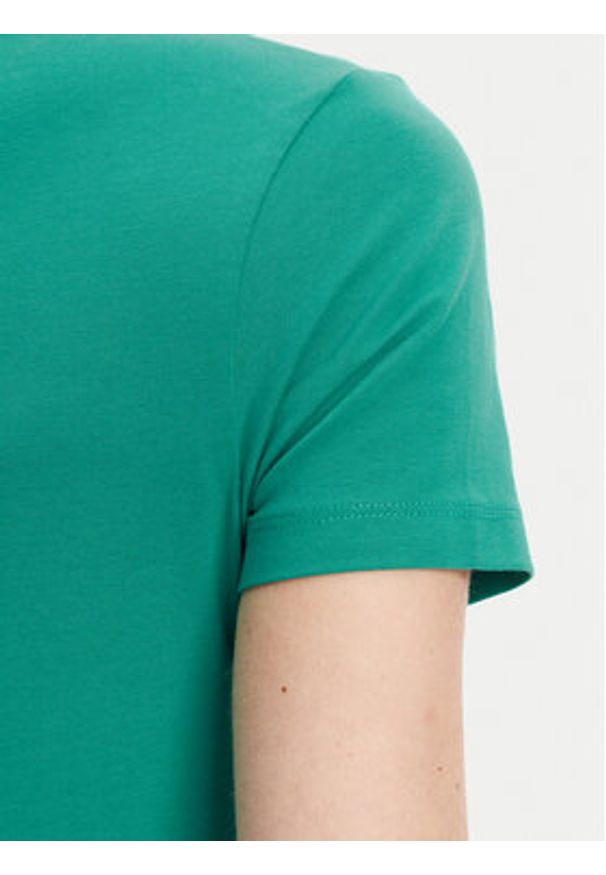 Guess Jeans T-Shirt W4YI01 J1314 Zielony Slim Fit. Kolor: zielony. Materiał: bawełna