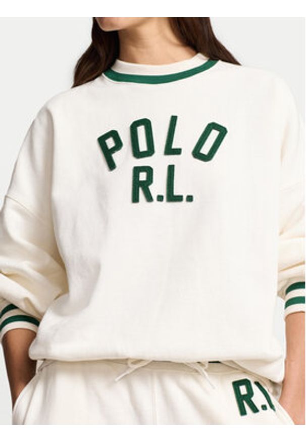 Polo Ralph Lauren Bluza 211941211001 Écru Relaxed Fit. Typ kołnierza: polo. Materiał: bawełna
