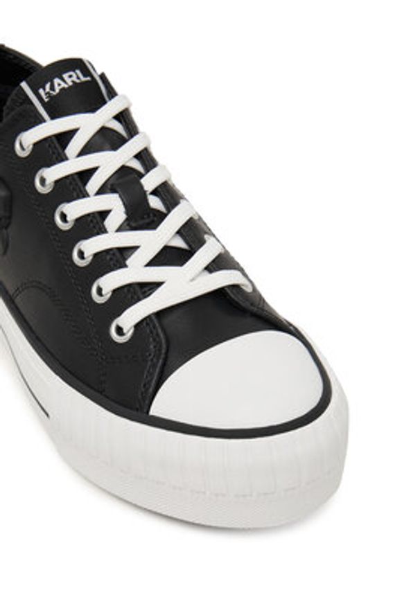 Karl Lagerfeld - KARL LAGERFELD Trampki Kampus Max KL60426 Czarny. Kolor: czarny. Materiał: skóra