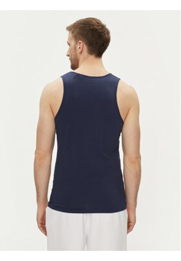 Guess Tank top U97M02 KCD31 Granatowy Regular Fit. Kolor: niebieski. Materiał: bawełna