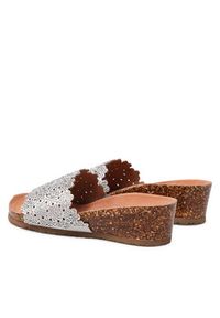 Clara Barson Klapki WS066-12 Srebrny. Kolor: srebrny. Materiał: skóra #3