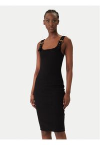 Versace Jeans Couture Sukienka codzienna 80HAO943 J0198 Czarny Slim Fit. Okazja: na co dzień. Kolor: czarny. Materiał: bawełna. Typ sukienki: proste. Styl: casual #1