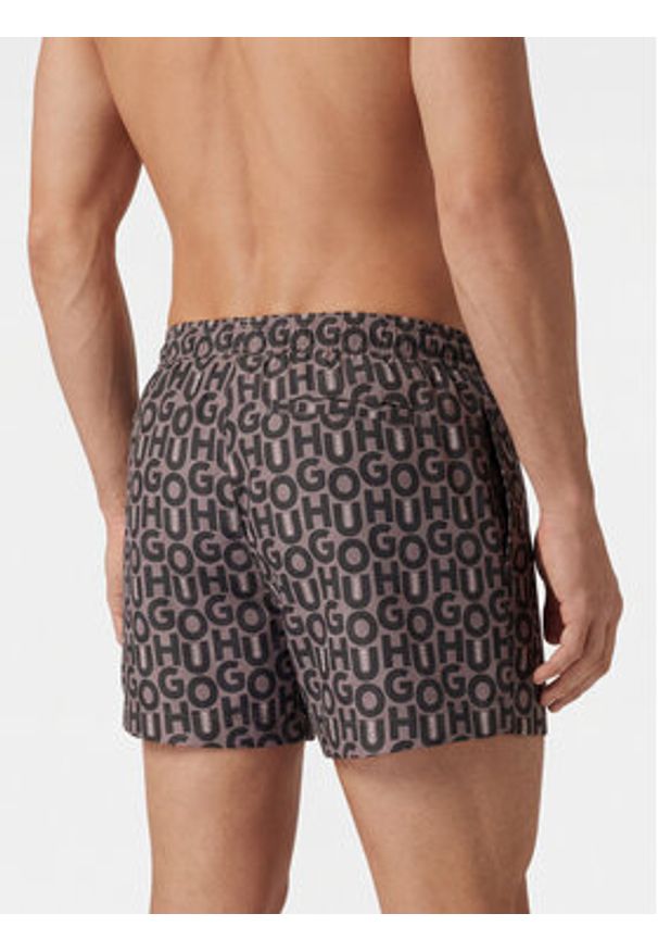 Hugo - HUGO Szorty kąpielowe Nalu 50561228 Szary Regular Fit. Kolor: szary. Materiał: syntetyk