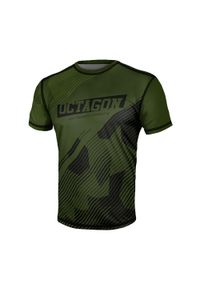 OCTAGON - Koszulka męska Octagon Broken Line. Kolor: zielony #1