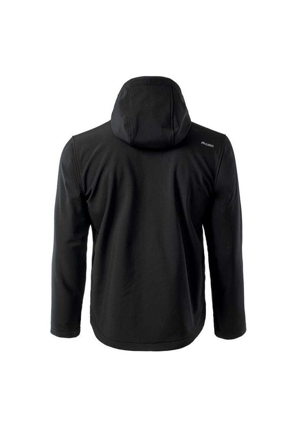 Elbrus - Męska Kurtka Softshell Iver. Kolor: czarny. Materiał: softshell. Sport: turystyka piesza