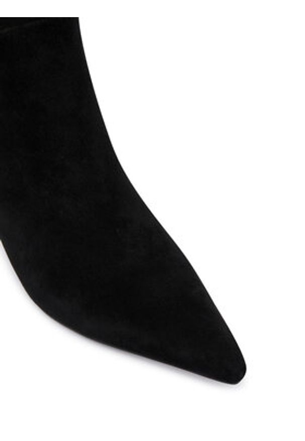 Guess Kozaki FLFPTA SUE11 Czarny. Kolor: czarny. Materiał: skóra, zamsz