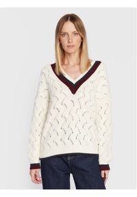 Pepe Jeans Sweter Bellamy PL701889 Écru Relaxed Fit. Materiał: syntetyk #1