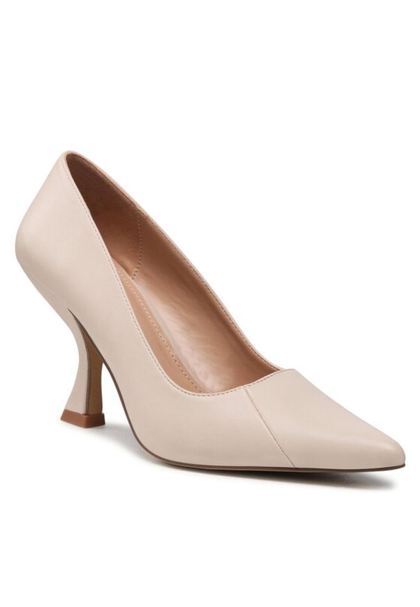 Jenny Fairy Półbuty LS5759-01B Beżowy. Kolor: beżowy. Materiał: skóra