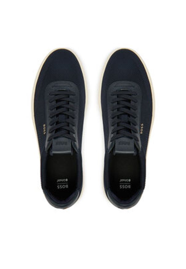 BOSS Sneakersy Kieran 50563181 Granatowy. Kolor: niebieski. Materiał: materiał