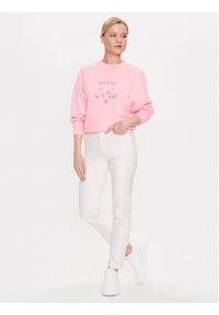Guess Bluza Neon W3GQ20 KBQH0 Różowy Relaxed Fit. Kolor: różowy. Materiał: bawełna, syntetyk #7