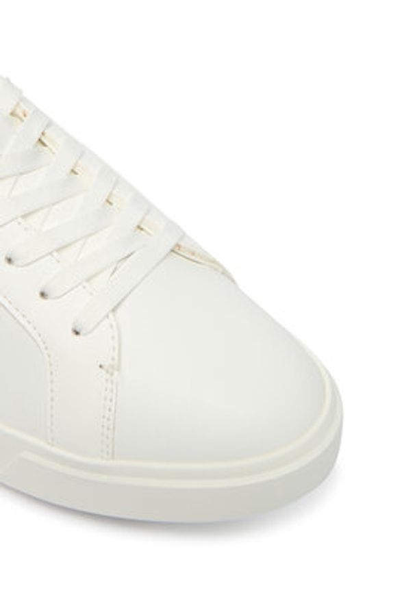 Calvin Klein Sneakersy Low Pro Cups Laceup Lth Met HW0HW02846 Biały. Kolor: biały. Materiał: skóra