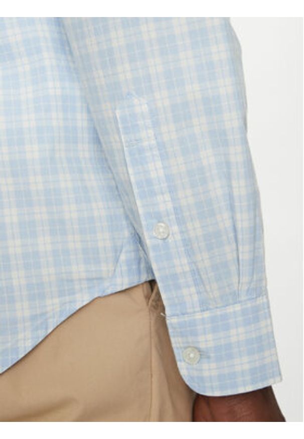 Tommy Jeans Koszula DM0DM20885 Błękitny Regular Fit. Kolor: niebieski. Materiał: bawełna