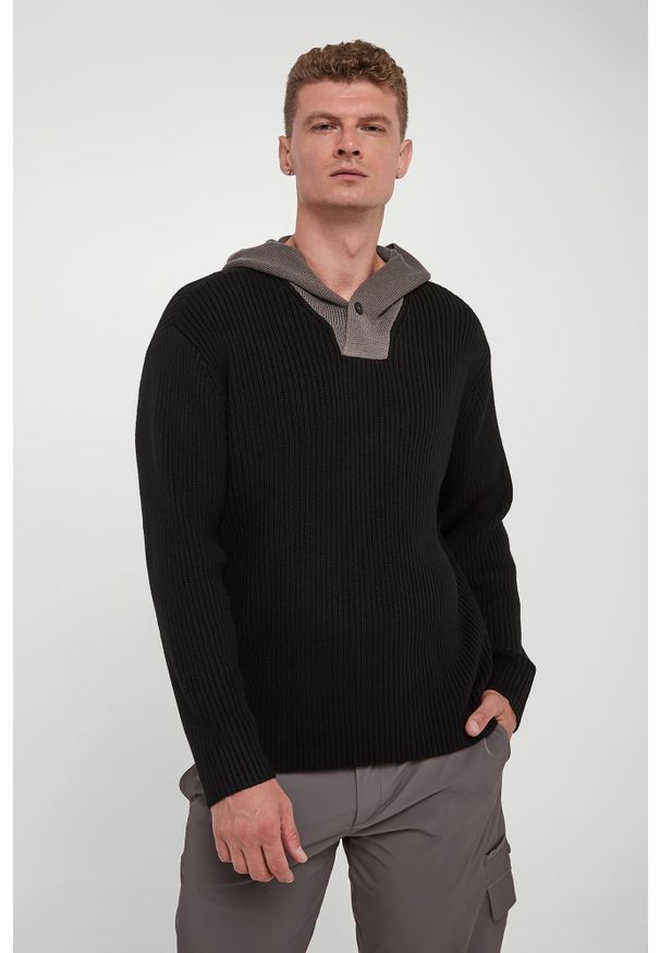 Armani Exchange - Sweter męski z kapturem ARMANI EXCHANGE. Typ kołnierza: kaptur