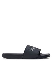 Pepe Jeans Klapki Slider Young M PMS70147 Granatowy. Kolor: niebieski #1