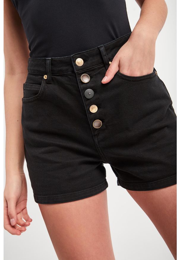 Ermanno Firenze - Szorty jeansowe ERMANNO FIRENZE. Stan: podwyższony. Materiał: jeans. Wzór: aplikacja