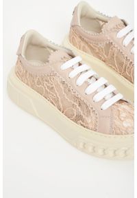 Casadei - Sneakersy damskie skórzane CASADEI. Materiał: skóra #3