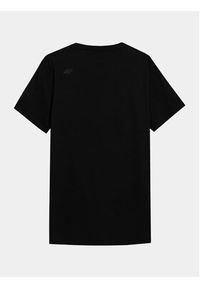 4f - 4F T-Shirt 4FAW23TTSHM0876 Czarny Regular Fit. Kolor: czarny. Materiał: bawełna