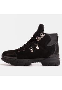 Marco Shoes Sportowe botki damskie z lekkim ociepleniem jesienno-zimowym czarne. Kolor: czarny. Sezon: jesień, zima. Styl: sportowy #3