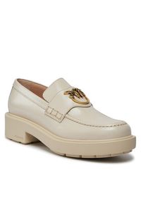 Pinko Loafersy Tina 01 SD0001 P006 Écru. Materiał: skóra #6