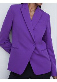 mango - Mango Marynarka Niza 57074396 Fioletowy Regular Fit. Kolor: fioletowy. Materiał: syntetyk #5