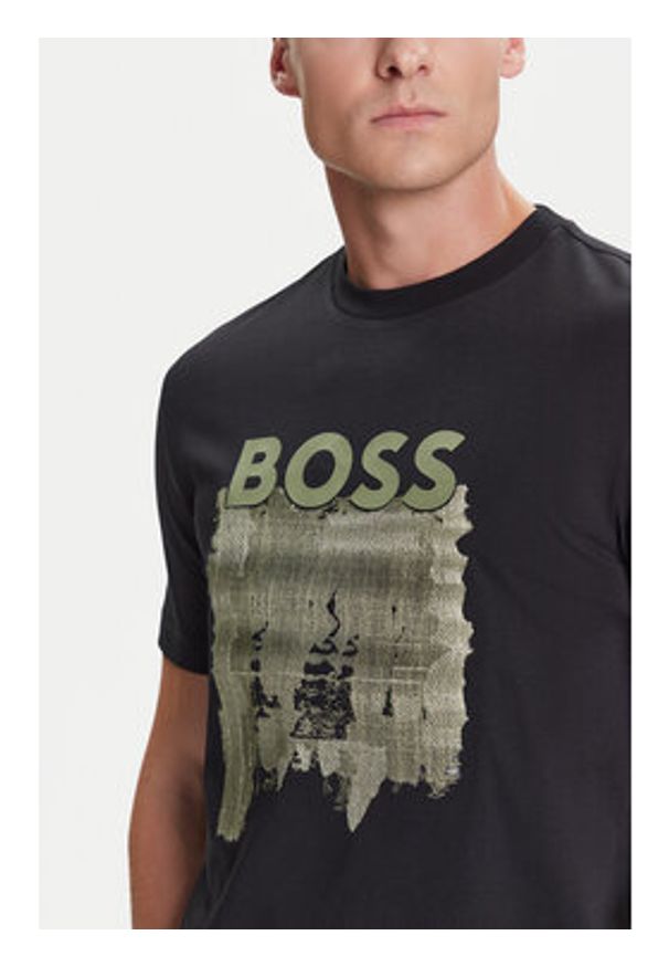 BOSS T-Shirt C-Thompson 214 50543916 Czarny Regular Fit. Kolor: czarny. Materiał: bawełna