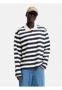 Jack & Jones Polo Bleecker 12285805 Granatowy Loose Fit. Typ kołnierza: polo. Kolor: niebieski. Materiał: bawełna #1