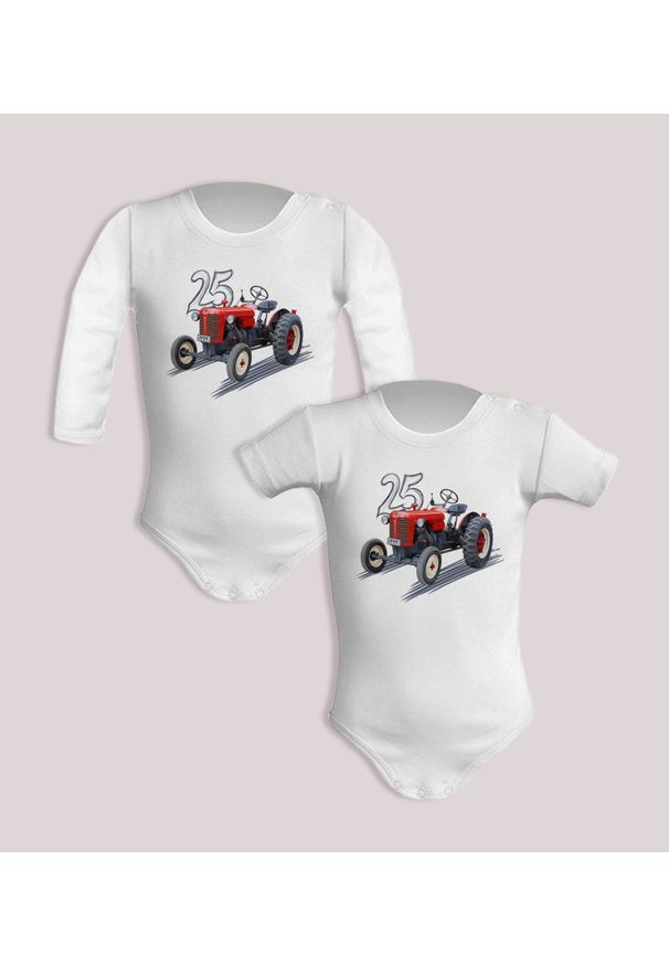 nikiniki - Zetor 25 — body (Rozmiar: 3M; Długość rękawa: krótki; Rodzaj nadruku: Zetor 25). Materiał: bawełna. Wzór: nadruk