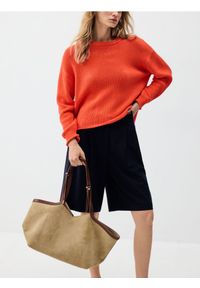 Reserved - Torebka shopper z imitacji zamszu - wielobarwny. Materiał: zamszowe #1