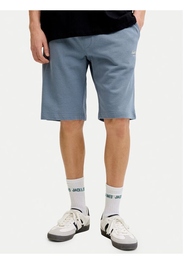 Jack & Jones Szorty sportowe Gordon 12288638 Niebieski Regular Fit. Kolor: niebieski. Materiał: bawełna. Styl: sportowy
