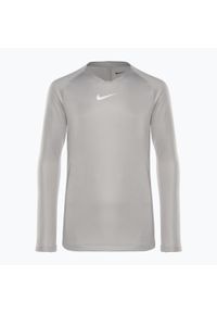 Longsleeve termoaktywny dziecięcy Nike Dri-FIT Park First Layer. Kolor: szary. Długość rękawa: długi rękaw