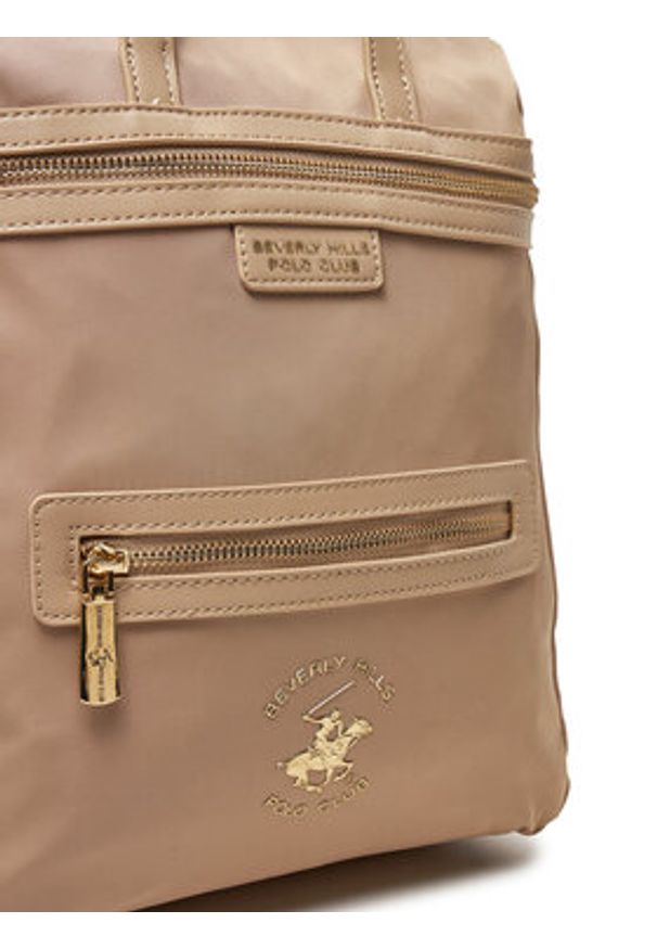 Beverly Hills Polo Club Plecak BHPC-H-002-07 Beżowy. Kolor: beżowy. Materiał: materiał