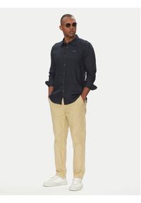 Aeronautica Militare Koszula 251CA1239CT3089 Granatowy Regular Fit. Kolor: niebieski. Materiał: len #4