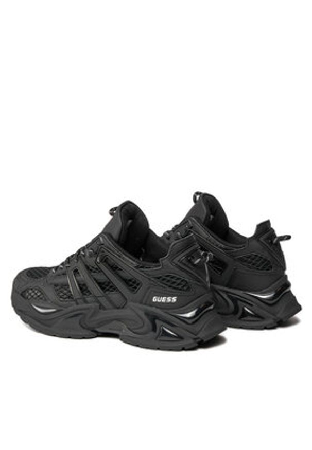 Guess Sneakersy Belluna FLJBLL ELE12 Czarny. Kolor: czarny. Materiał: skóra