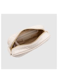 Valentino by Mario Valentino - VALENTINO Tłoczona kremowa torebka z przypinaną saszetką sunny re haversack. Kolor: kremowy. Materiał: z tłoczeniem