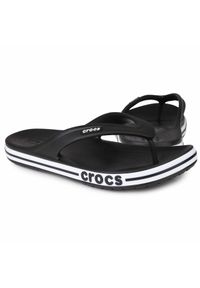 Japonki plażowe męskie plażowe Crocs BAYABAND FLIP. Okazja: na plażę. Kolor: biały, wielokolorowy, czarny