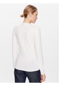 Sisley Sweter 14ETM400H Biały Regular Fit. Kolor: biały. Materiał: wiskoza
