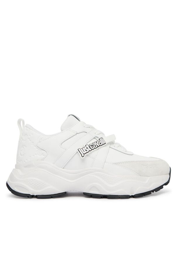 Sneakersy Just Cavalli. Kolor: biały