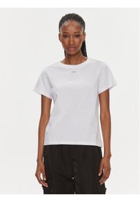 Pinko T-Shirt 100373 A1N8 Biały Regular Fit. Kolor: biały. Materiał: bawełna #1