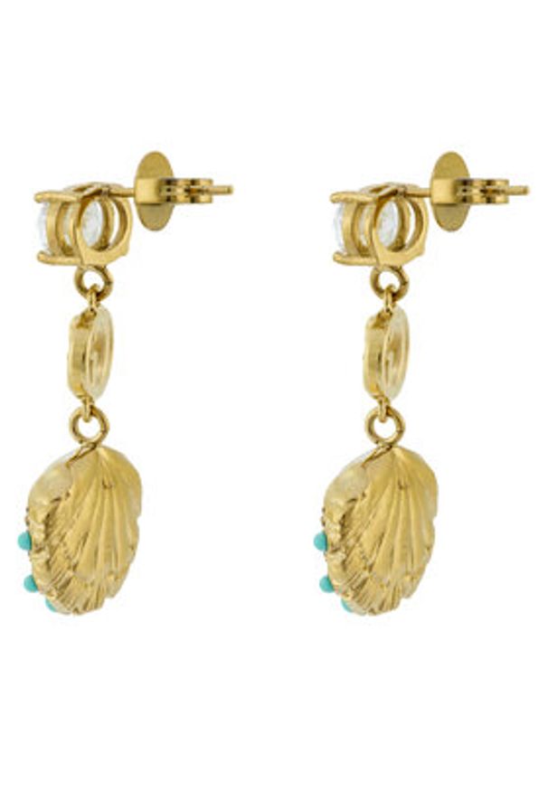 Guess Kolczyki JUBE05 124JW Złoty. Materiał: metalowe. Kolor: złoty