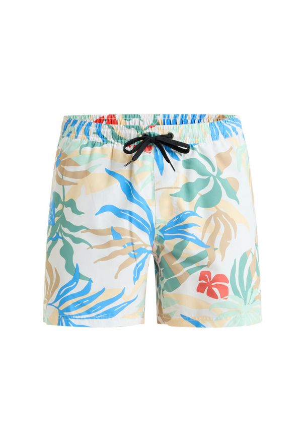 Quiksilver - Szorty kąpielowe EVERYDAY STRAIGHT 15" Biały Mężczyźni. Kolor: biały. Materiał: poliester, materiał. Styl: sportowy