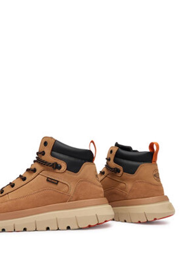 Palladium Sneakersy Pallaflex Cuff M 09509-254-M Brązowy. Kolor: brązowy. Materiał: skóra, nubuk