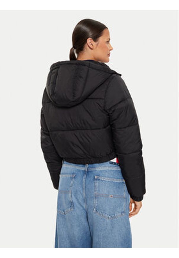 Tommy Jeans Kurtka zimowa DW0DW18313 Czarny Cropped Fit. Kolor: czarny. Materiał: syntetyk. Sezon: zima
