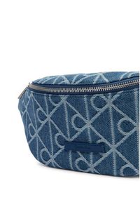 Calvin Klein Nerka Emblem Aop Denim Waistbag LV04D3430G Niebieski. Kolor: niebieski. Materiał: materiał #4