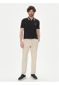 BOSS Polo Paddy 50469055 Czarny Regular Fit. Typ kołnierza: polo. Kolor: czarny. Materiał: bawełna #4