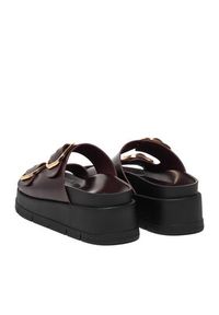 DeeZee Klapki CEO-HY62273-2 Bordowy. Kolor: czerwony. Materiał: materiał #6