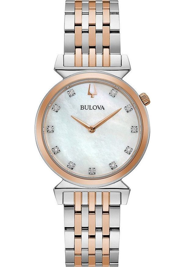 Zegarek Bulova Zegarek damski Bulova 98P192 srebrny. Kolor: srebrny