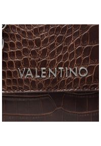 Valentino by Mario Valentino - VALENTINO Brązowa torebka z imitacją skóry thai. Kolor: brązowy. Materiał: skórzane #4
