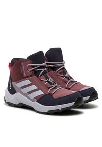 Adidas - adidas Trekkingi Terrex Ax4r Mid Rain.Rdy IF6519 Brązowy. Kolor: brązowy. Materiał: materiał #6